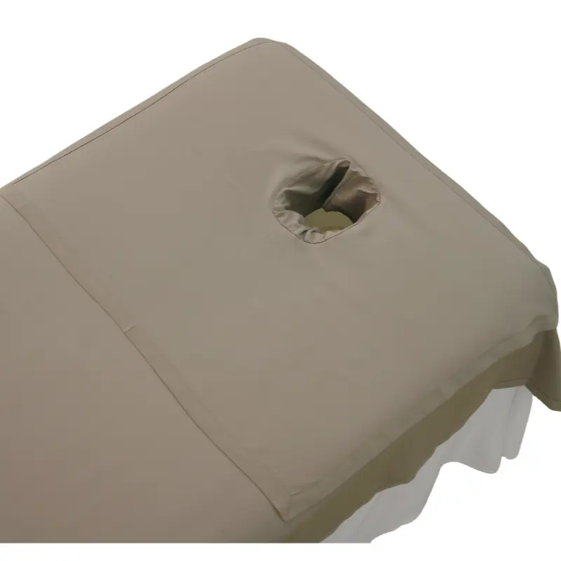 80x60cm demi SPA Massage couvre-lit serviette trou serviettes tissu velours Salon de beauté corail éponge