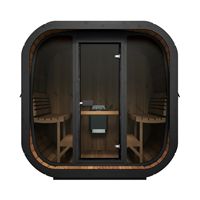 Dijual khusus pabrik mewah luar ruangan 4-6 orang ruang Sauna ozon Solid kubik dengan uap basah