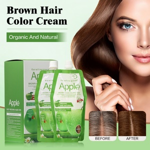 Keratin Queen - Crema de Coloración Capilar de Alta Calidad con Aroma a Manzana, Sin Amoníaco, Sin Efectos Secundarios, Aroma Dulce, para Cabello Teñido - Product Image 3