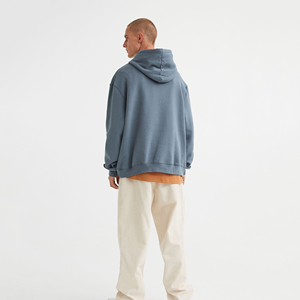 Sudaderas con Capucha para Hombre, Invierno, Color Sólido, 100% Algodón, Forro Polar Grueso, Transpirable, Logotipo Personalizado, Tallas Grandes, Venta Caliente - Product Image 5