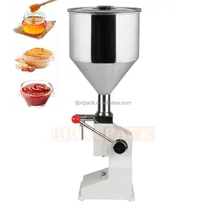 A03 50/100ml Manual Liquid And Paste Filler Cosmetic Shampoo Cream Bottle Filling Machine