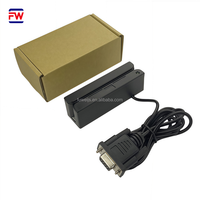 Lector de Tarjetas de Datos Portátil FUWEI Mini 123 Tracks, USB/RS485/RS232/TTL, Instalación Externa Magnética, MSR90, Compatible con Windows, ABS
