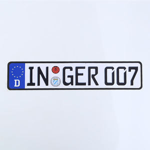 Placa de matrícula de coche de metal Europea personalizada de alta calidad al mejor precio con logotipo impreso - Product Image 5
