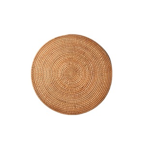 Handmade Woven Rattan <b>Coasters</b> Round Heat Resistant Tea Mats For Tea Ceremony <b>Table</b> Decoration - Product Image 3
