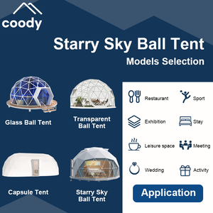 Tenda a Cupola di Lusso in PVC per <span class=keywords><strong>Glamping</strong></span> all'Aperto, Impermeabile, per Campeggio e Hotel, Stile Moderno per Eventi - Product Image 6