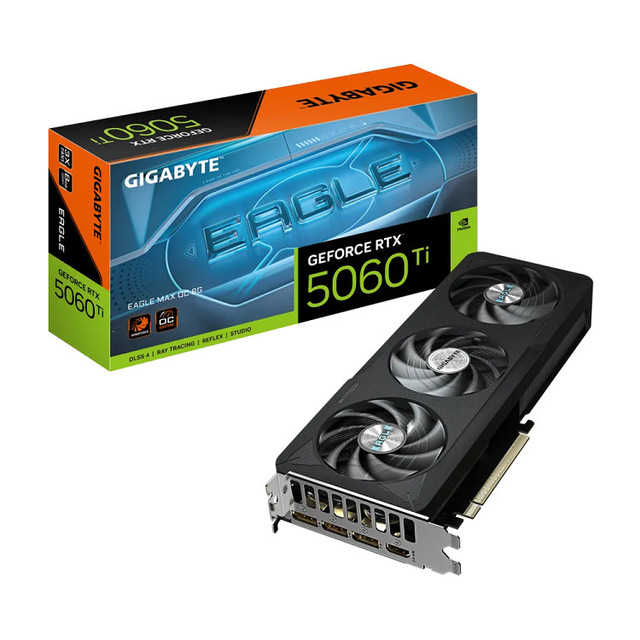 New GeForce RTX 5060 Ti EAGLE MAX OC 8G Fan Desktop Gaming Sports Graphics Design AI Graphics Card