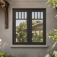 Ventanas de Aluminio de Alta Eficiencia Resistentes al Viento, Venta al por Mayor, Seguras, Duraderas, Modernas, con Doble Acristalamiento, Techo de Triple Panel