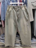 Pantalon large personnalisé pour garçons, bleu, Baggy Fit, Jeans en jean empilés, Street Wear, décontracté, noir, Jeans large pour hommes
