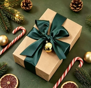 Pita Satin Warna Solid Klasik Elegan 4cm untuk Dekorasi Garland Pohon Natal dan Pembuatan Pita Buatan Tangan - Product Image 6