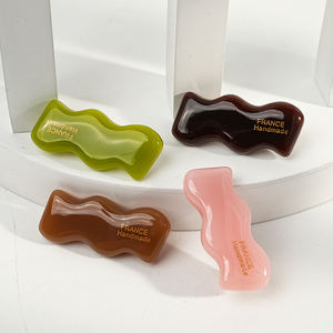 WJia coréen ins acétate mode multicolore vintage vague petite pince à cheveux canard bec clip <span class=keywords><strong>frange</strong></span> clip casque - Product Image 5