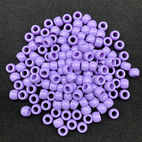 Perles en vrac en acrylique couleur macaron, forme baril, grand trou, 5x8mm, pour bracelets d'enfants et fournitures d'artisanat - Vente en gros