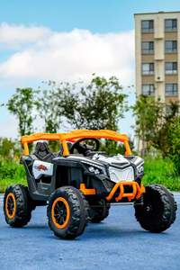 Lüks 12V Dört Tekerlekten Çekişli Elektrikli Oyuncak Araba, Çocuklar İçin Uzaktan Kumandalı, Müzikli, Çok Satan Çocuk Hediyesi - Product Image 4