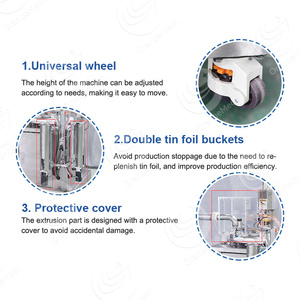 Orme thương mại nhỏ vuông tartlet da làm khuôn pho mát <span class=keywords><strong>Tart</strong></span> vỏ Báo Chí trứng <span class=keywords><strong>tart</strong></span> hình thức máy - Product Image 4