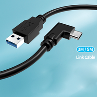 Câble de charge en nylon Type-C haute vitesse 5 Gbps avec prise coudée à charge rapide 3A, conception durable pour ordinateur et smartphone
