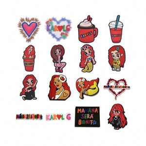 Manana Sera Bonito New Karol G Charm Día <span class=keywords><strong>de</strong></span> los muertos Dia <span class=keywords><strong>De</strong></span> Los Muertos Zuecos Zapatos Decoraciones para pulsera - Product Image 3