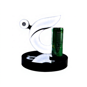 LED Countertop Bottle Showcase Acrylic Display Stand for Wine Beverage Retail Presentation - Product Image 1