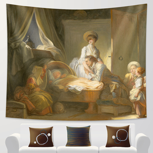 Tapiz <span class=keywords><strong>de</strong></span> estilo nórdico para colgar en la pared, decoración artística para el hogar, tapiz, decoración Bohemia, decoración <span class=keywords><strong>de</strong></span> pared del dormitorio, colchón Hippie - Product Image 1