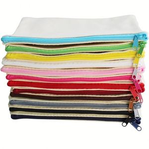 Sacs ou pochettes de voyage pour cosmétiques, sacs de toilette à fermeture éclair en toile de coton biologique, sac de maquillage personnalisé avec logo pour filles - Product Image 2