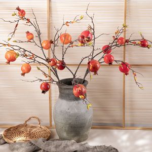 Branches artificielles de grenade CallaFloral en mousse rouge pour décoration de mariage et de maison 80cm - Product Image 1