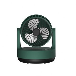8-Inch New Product No Usb on Small Air Circulator Plastic Lamp With Clock <b>Table</b> Desk and Clip Fan - Product Image 4