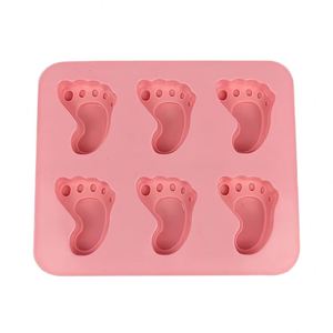 Mini Feet Shaped Silicone <b>Cake</b> Mold, Non-Stick Baking Mould for DIY Muffin, Jelly, Mousse & Chocolate - Product Image 1