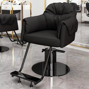 Moderner Friseurstuhl aus PU-Leder, Verstellbarer Hydraulischer Styling-Stuhl mit Abnehmbarer Armlehne für Schönheitssalon und Heimgebrauch - Product Image 2