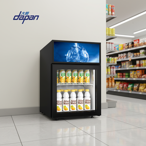 Réfrigérateur commercial personnalisé avec <span class=keywords><strong>vitrine</strong></span>, réfrigérateur à bière à porte vitrée simple et mince, refroidisseur de boissons, réfrigérateur de présentation de boissons - Product Image 2