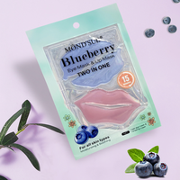 Ensemble de masques hydratants pour les yeux et les lèvres de marque privée coréenne, patchs d'hydrogel hydratants, masque de beauté au collagène pour le contour des yeux et les lèvres