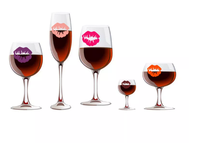 Marqueurs de verres en silicone réutilisables, écologiques, colorés et mignons en forme de lèvres pour bouteilles et accessoires de bar – Vente en gros