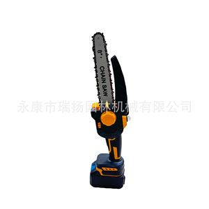 Mini motosierra de 8 pulgadas inalámbrica a batería para cortar madera y jardinería - Product Image 5