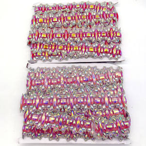 2025 mode <span class=keywords><strong>Samba</strong></span> carnaval Costume garniture fer sur résine gemme coupe pour Mardi Gras vêtements - Product Image 4