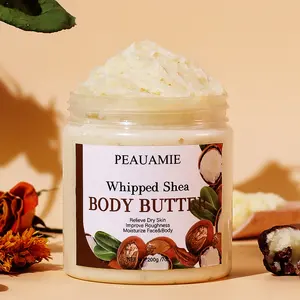 Private Label Dry Skin Moisturizer Brighten Nourish Refined Organic Whipped Shea Body Butter