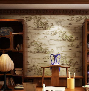 Papier <span class=keywords><strong>peint</strong></span> en soie personnalisé, décoration intérieure de chambre à coucher, avec fleurs et oiseaux, Style chinois, <span class=keywords><strong>peint</strong></span> à la main - Product Image 2