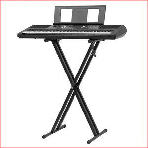 KS-2 Lebeth Wholesale Metal Adjustable Double X Type Piano Stand Folding Keyboard Stand For Music