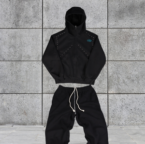 Sudadera con Capucha Extra Grande con Cierre, Tejido de Felpa Gruesa de Poliéster/Algodón, Bordada, Personalizada para Hombre, Estilo Vintage, Lavada, Invierno, Talla XS - Product Image 2