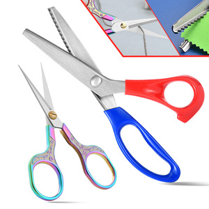 Tailor's Scissors Stainless Steel V Shaped Fabric Cutting Pattern Scissors For Sewing And Crafting - Product Image 1