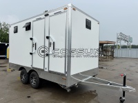 Toilettes mobiles portables avec remorque, toilettes mobiles d'extérieur pour événements, toilettes mobiles de luxe pour événements