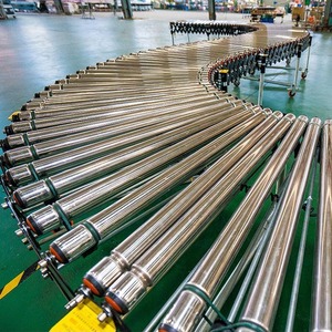 산업용 스테인리스 스틸 하역 그래비티 롤러 원형 컨베이어 벨트 기계 - Product Image 3