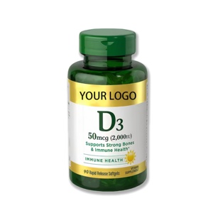 Etiqueta Personalizada <span class=keywords><strong>VIT</strong></span> D3 5000 UI <span class=keywords><strong>K2</strong></span>, Cápsulas Blandas Veganas de Vitamina D3 <span class=keywords><strong>K2</strong></span> Liposomal Orgánica para Apoyar el Sistema Inmunitario y la Salud Ósea - Product Image 1