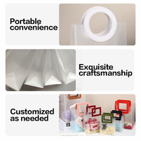 Sac fourre-tout en plastique PP givré, écologique, personnalisé, réutilisable, avec poignée, pour mariage, festival, shopping, cadeau, savon, parfum