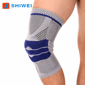 Shiwei Silicone with Spring Strip Breathable <b>Knee</b> <b>Brace</b> Elastic <b>Support</b> for Sports Outdoor Protection Unisex Size S M L XL - Product Image 2