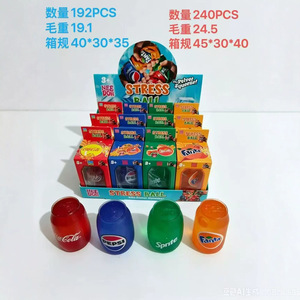 Best-seller transfrontalier : Jouets anti-stress Needoh Schylling Coke, Sprite, Fanta & Pepsi à rebond lent - Product Image 5