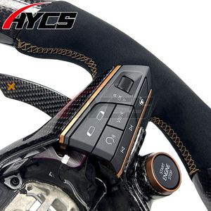 Volante Deportivo Personalizado de Fibra de Carbono y Gamuza con Calefacción para Seat <span class=keywords><strong>Cupra</strong></span> Tavascan Terramar Formentor VZ Leon <span class=keywords><strong>Ibiza</strong></span> Ateca Arona - Product Image 5