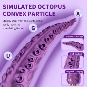 Vibratore Octopus Tentacle 360 ° di rotazione mostro G-Spot Dildos clitoride stimolazione Vagina massaggio adulti giocattoli sessuali per le donne 18 + - Product Image 3