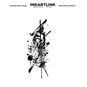 INKARTLINK Pegatina de tatuaje de tigre con salpicaduras de tinta, <span class=keywords><strong>cabeza</strong></span> de animal realista, estilo urbano, abstracto, herbario, 15 días, arte corporal, suministros a granel - Product Image 3