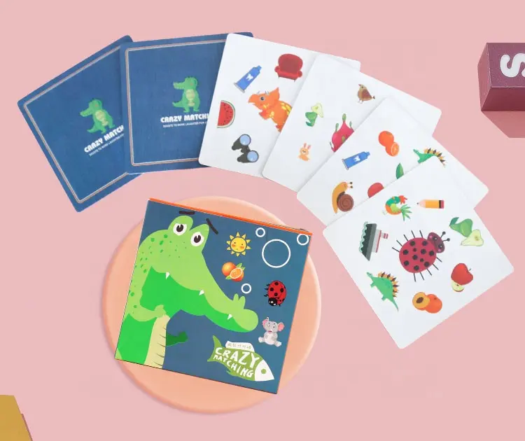 Carte Cognitive all'ingrosso della fabbrica carte Flash educative cartoon animali frutta flash schede personalizzate contenuto