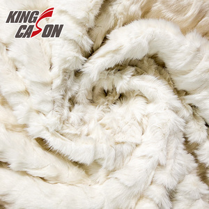 Kingcason Phong Cách Mới Đồng Bằng Rex Thỏ Lông Hot Bán Cọc Ngắn Chống-Đóng Cọc Da Thân Thiện Với Sóng Sọc Đầy Màu Sắc Thỏ Áo Khoác Lông Thú - Product Image 6