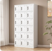 Armoire de rangement métallique multi-compartiments, casier personnel pour école, usine, salle de sport, KD, emballage plat