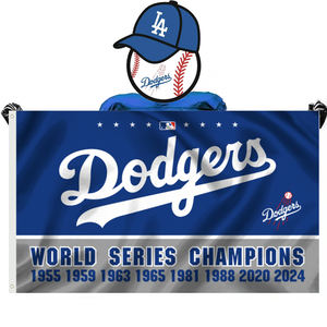 Искренний настраиваемый 3X5ft MLBs командный полиэстер баннер LA <span class=keywords><strong>Dodgers</strong></span> бейсбольные флаги - Product Image 4