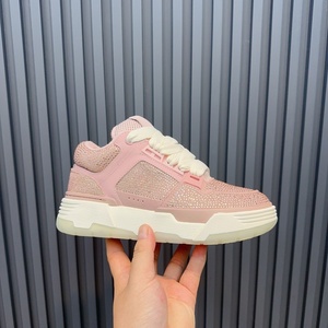 Zapatos de lana rosas de moda para mujer, con diamantes, transpirables, hasta la rodilla, antideslizantes, térmicos y gruesos para caminar, ideales para invierno y otoño. - Product Image 2